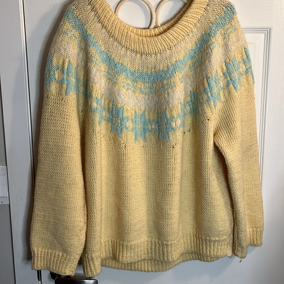 ❤️ Handmade Fair Isle style sweater oversized - Picture 2 of 9